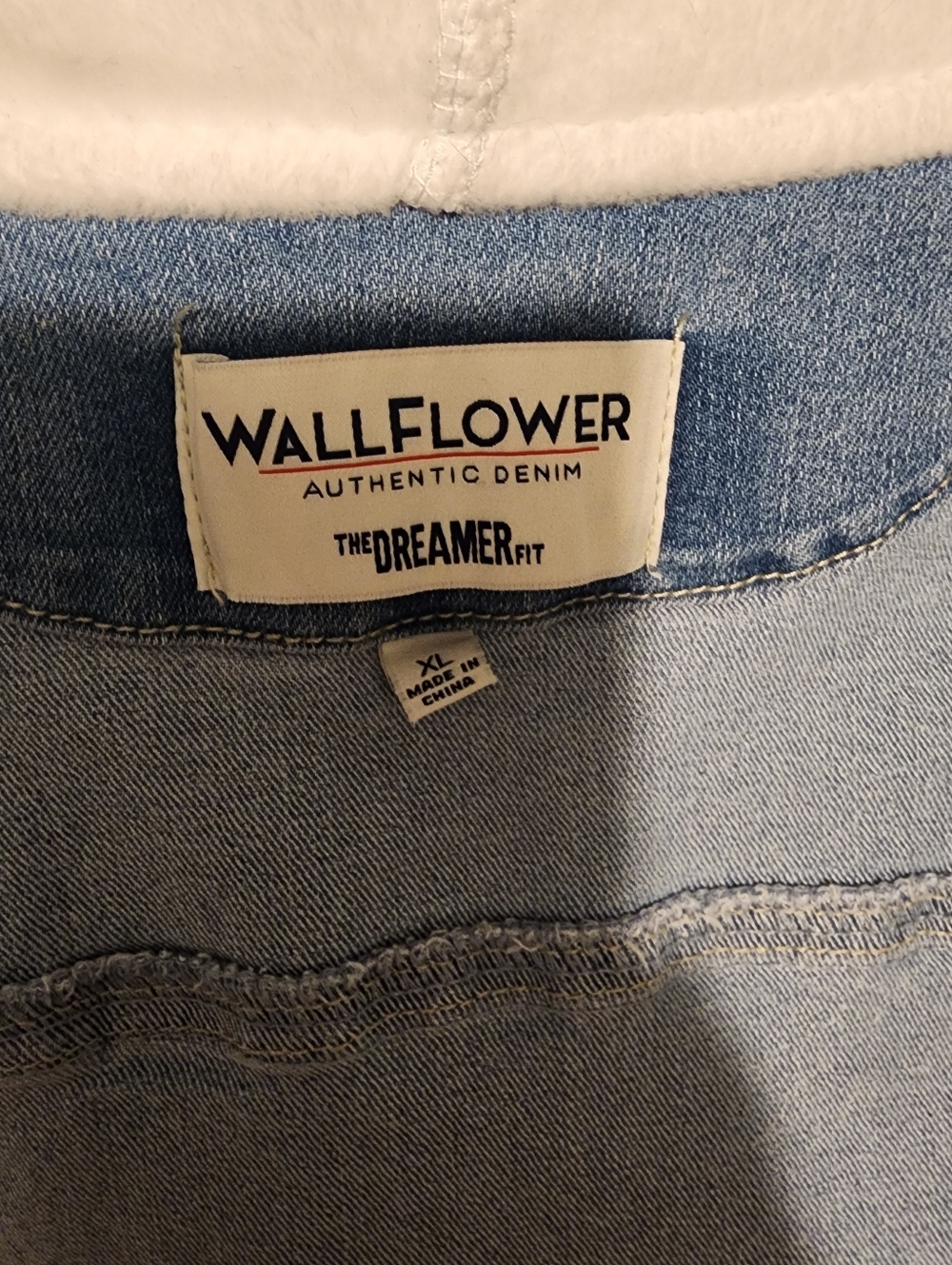 WallFlower XL Denim Jacket W/ Hoodie Sleeves - Picture 4 of 4